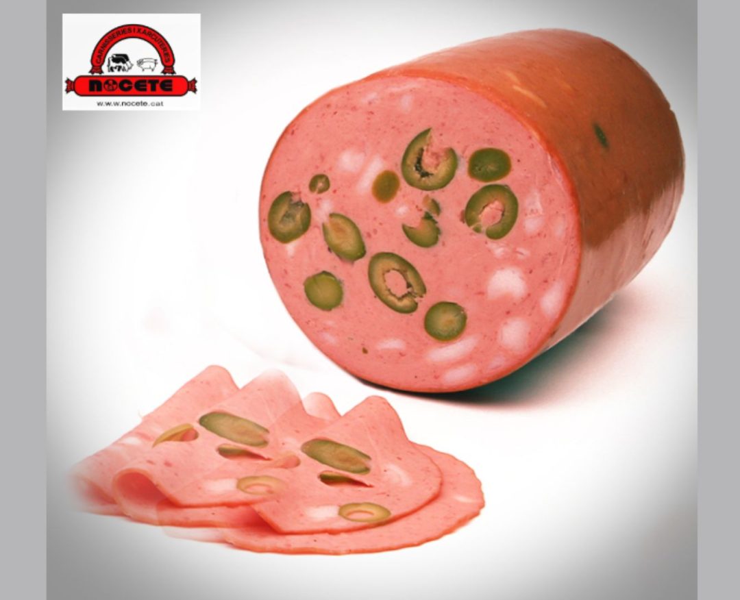 MORTADEL-LA AMB OLIVES Sobres de 150 GRMS.