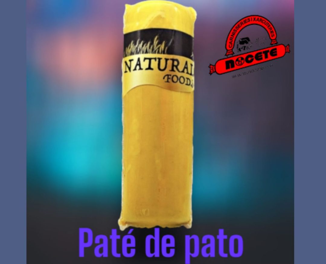 PATÉ D'ÀNEC AL NATURAL 200 GRMS.